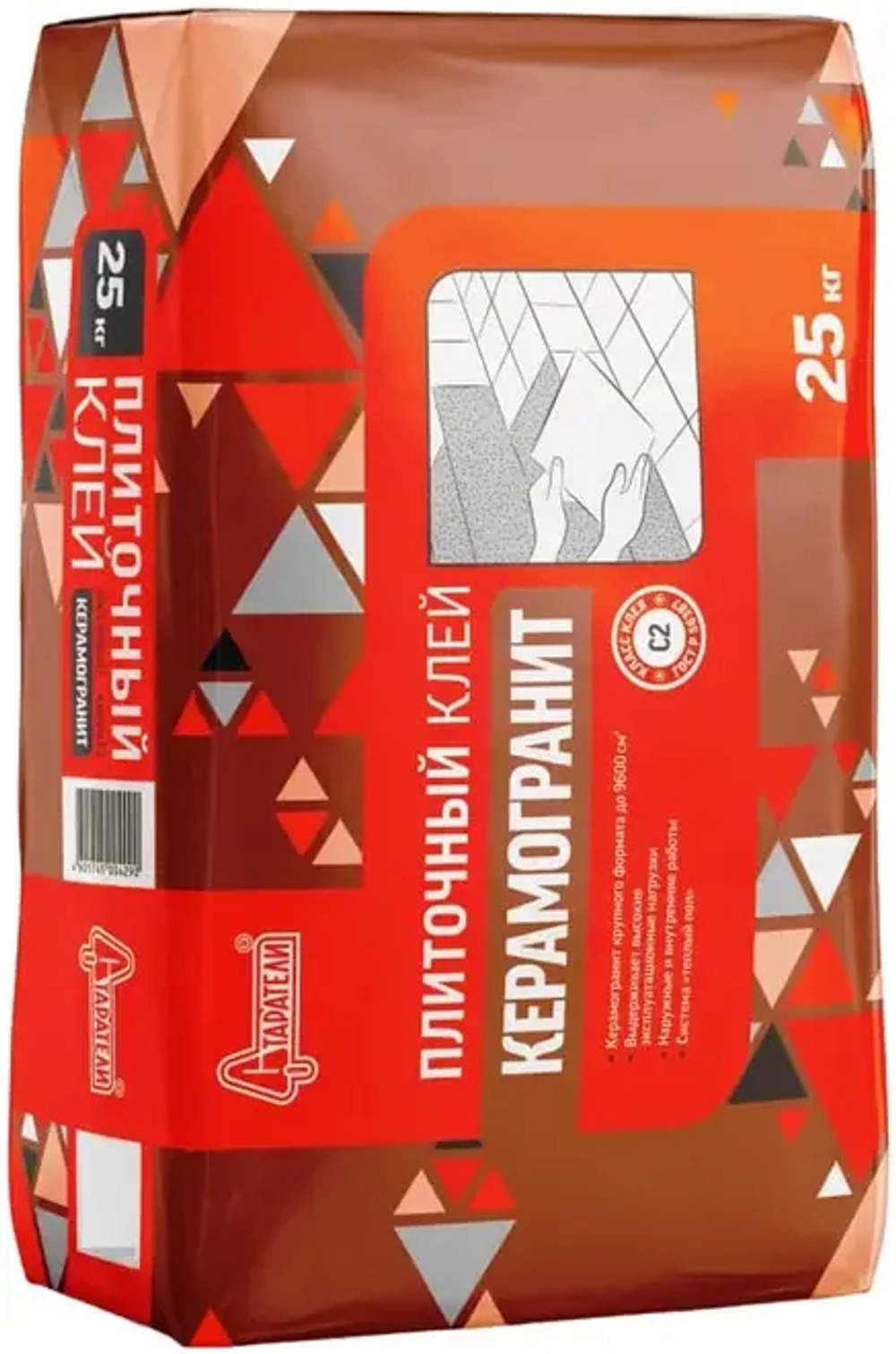 Старатели Клей плиточный Керамогранит 25кг, класс С2