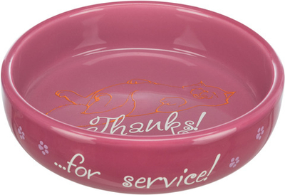 Миска керамическая для кошек  короткомордых пород, 0,3 л/ ø 15 см, цвета в ассортименте, Trixie