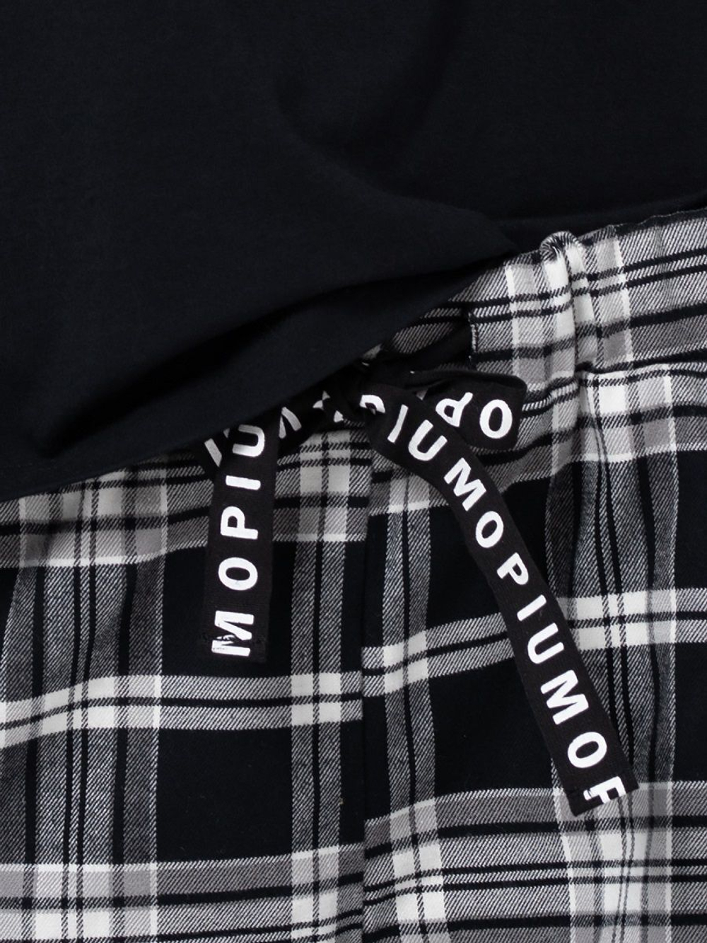 Уютный пижамный комплект с маской (Размер: XL) (Цвет: черный)