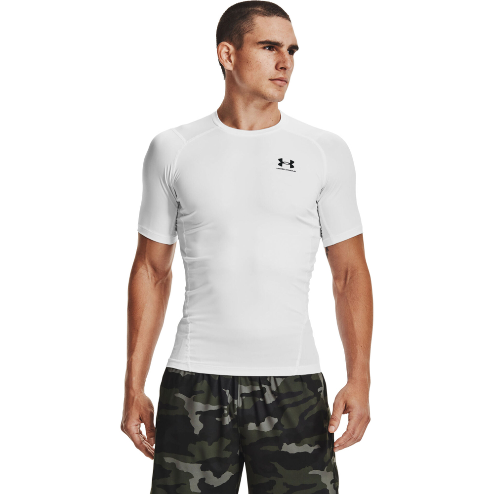 Мужское теннисное поло Under Armour Heatgear Comp T-Shirt Men - White, Black