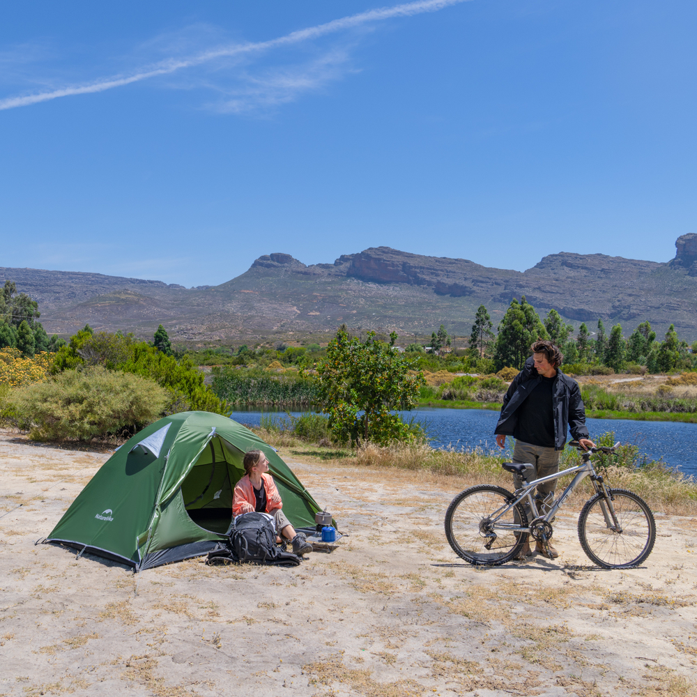 Палатка Naturehike Bleik Series 2-местная, тип А, алюминиевый каркас, синяя, артикул CNK2550WS038-2DSBLA