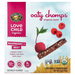 Love Child Organics, Nature's Path, органические батончики Oaty Chomps™, для детей от 12 месяцев, малина и свекла, 5 батончиков в индивидуальной упаковке, 23 г (0,8 унции)