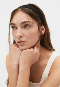 STRADIVARIUS Набор из 2 эластичных резинок для волос, черный