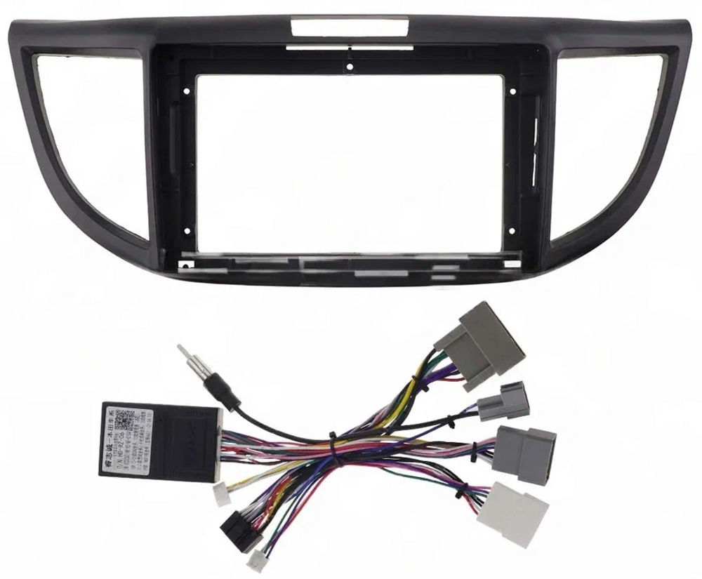 Магнитола для Honda CR-V 4 2012-2016 (большая рамка 9) - Carmedia SF-9641-2 (кнопки и крутилки) Android 13, TS20, 6+128Гб, CarPlay, 4G SIM-слот