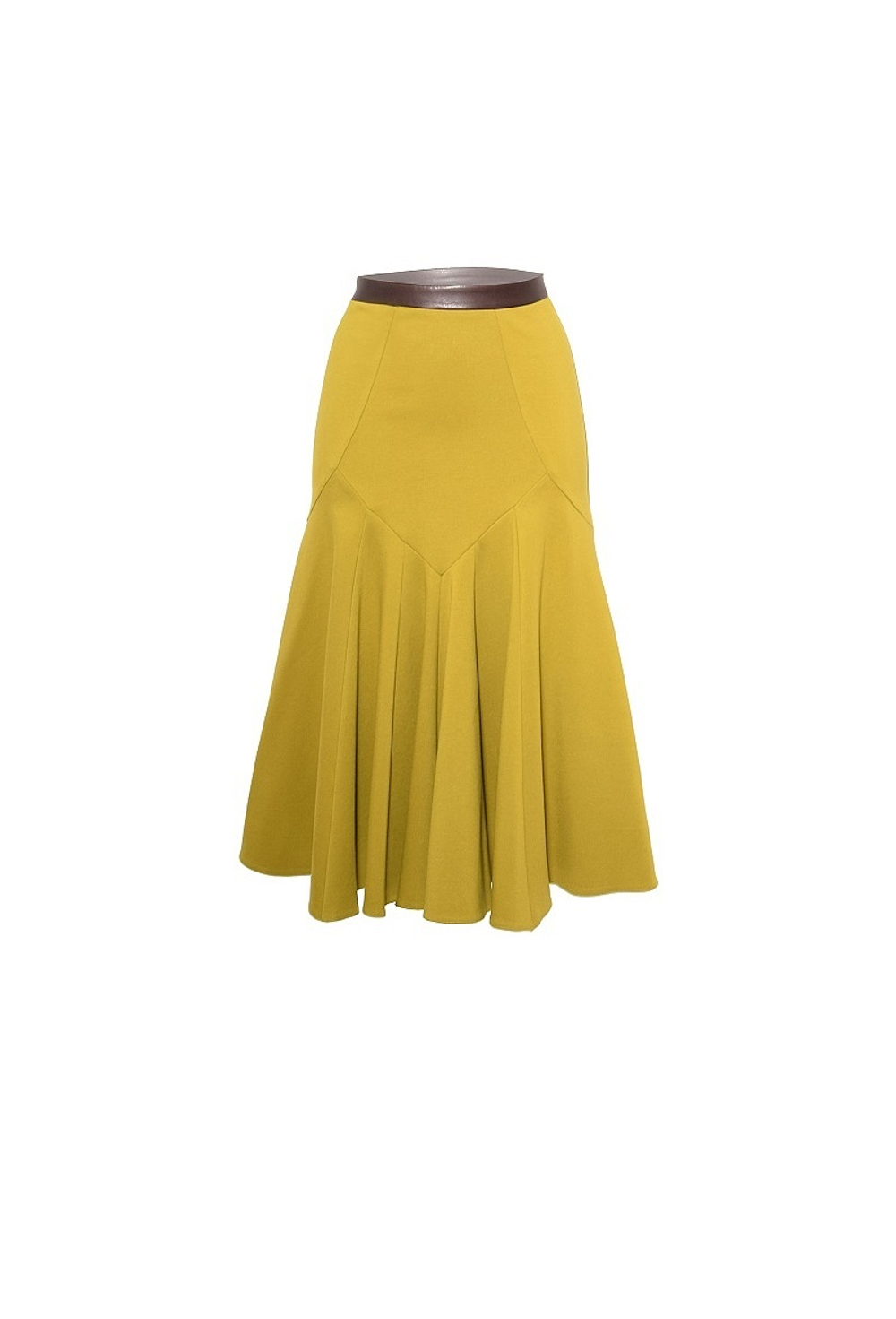Юбка "Годе" горчичная 31-16 FW