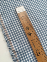 Вареный хлопок 250см. Синяя клетка (0,5*0,5см)