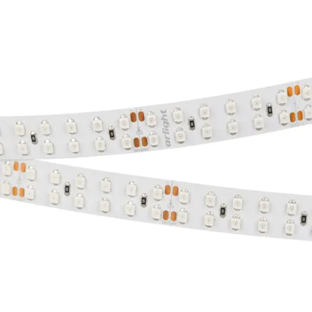 Светодиодная лента RT 2-5000 24V Yellow 2x2 (3528, 1200 LED, LUX) (Arlight, 19.2 Вт/м, IP20) 008774