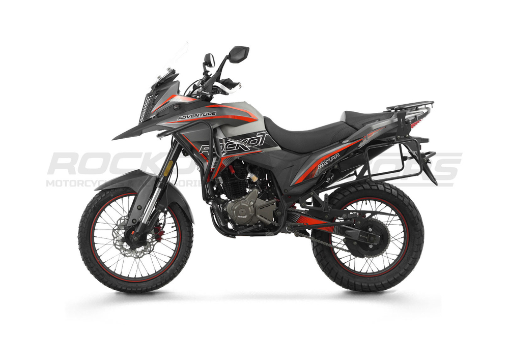 Мотоцикл турэндуро ROCKOT DAKAR ADVENTURE 2.0 (серый/красный)