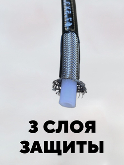 Тормозная гидролиния для электровелосипеда Колхозник (2.2 метра, 8 мм, 10 мм)