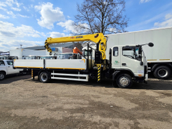JAC N120X бортовой с КМУ Hyva HST6.3E3