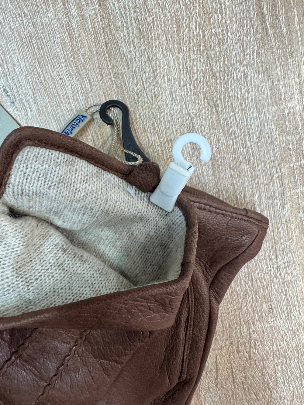 Перчатки. Мужские. Материал верха: Кожа оленя. Подклад: Трикотаж-шерсть. 5 шт в упаковке.