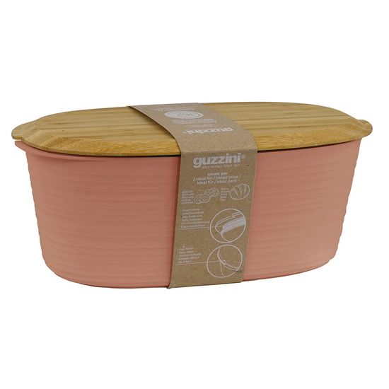 Хлебница с бамбуковой крышкой tierra, 10 л, терракотовая