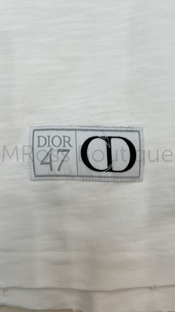 Футболка Dior с принтом 47 на груди