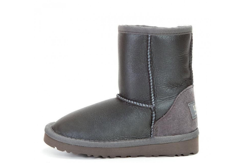 UGG Kids Classic Short Metallic Grey