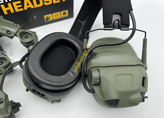 Наушники активные тактические стрелковые 6TH Gen Tactical headset Олива