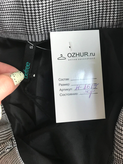 Юбка Befree в клетку, маркировка S, визуально на 44 размер