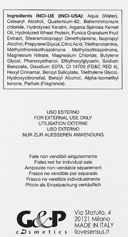 Сыворотка Keratin Reconstructor кератиновый уход (12*10мл)*1амп SENS.US