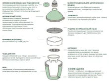 Керамический гриль Big Green Egg L Large (большой), 46 см, ножки с рукояткой, столики