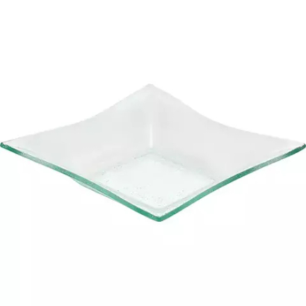 Салатник «Кьюбо» стекло 0,7л ,H=47,L=255,B=225мм прозр.,зелен