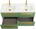 Тумба с раковиной Cezares ECO-CER-N 120 ECO-CER-N-1200-4C-SO-2-PS-P фисташковый софт