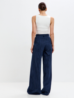 Брюки Харпер из фактурного денима