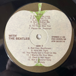 Винтажная виниловая пластинка LP With The Beatles (Россия 1993) Please Mister Postman