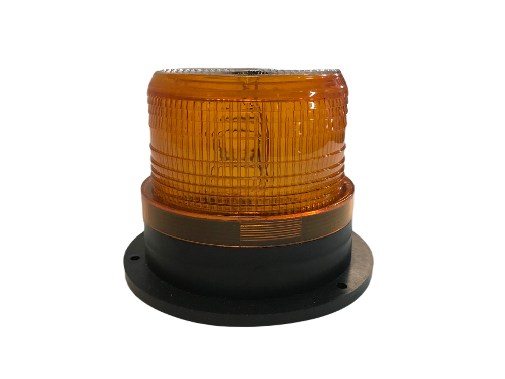 Мигалка автомобильная оранжевая большая с солнечной батареей 12V