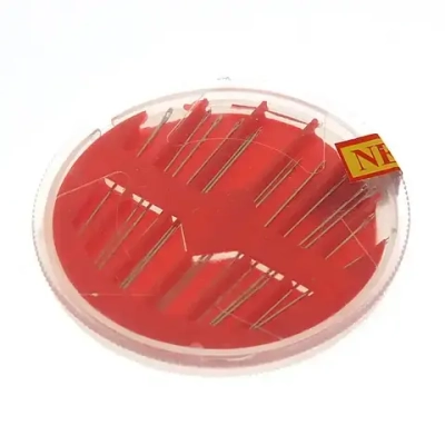 Игла швейная 16шт (набор размеров) коробка пластик d 6,5см