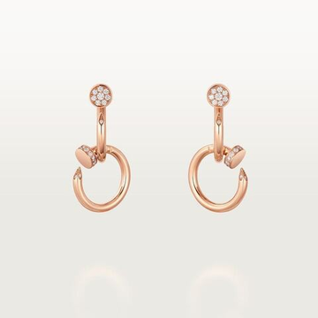 Серьги Juste un Clou двойные с бриллиантами
