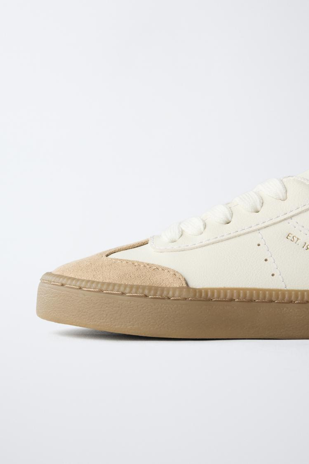 ZARA КЕДЫ С ДЕТАЛЯМИ, БЕЛЫЙ