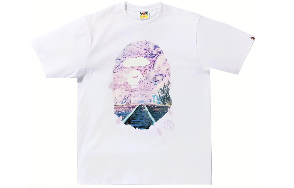 A Bathing Ape Sakura Photo Ape Head Tee