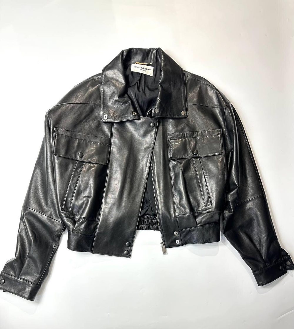 Кожаная куртка Yves Saint Laurent, арт. 477871501