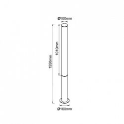 Наземный высокий светильник Mantra GANT 9282