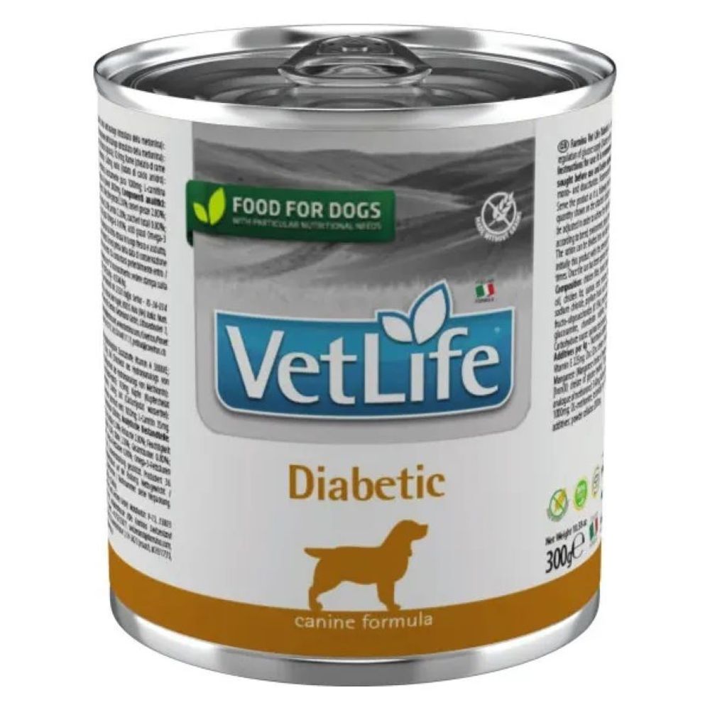 Консервы FARMINA Vet Life Dog Diabetic для собак при диабете (паштет) - набор 6х300 гр
