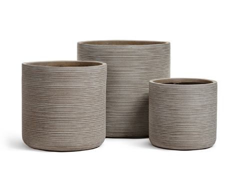 Кашпо TREEZ ERGO - TreeLine - Цилиндр - Капучино