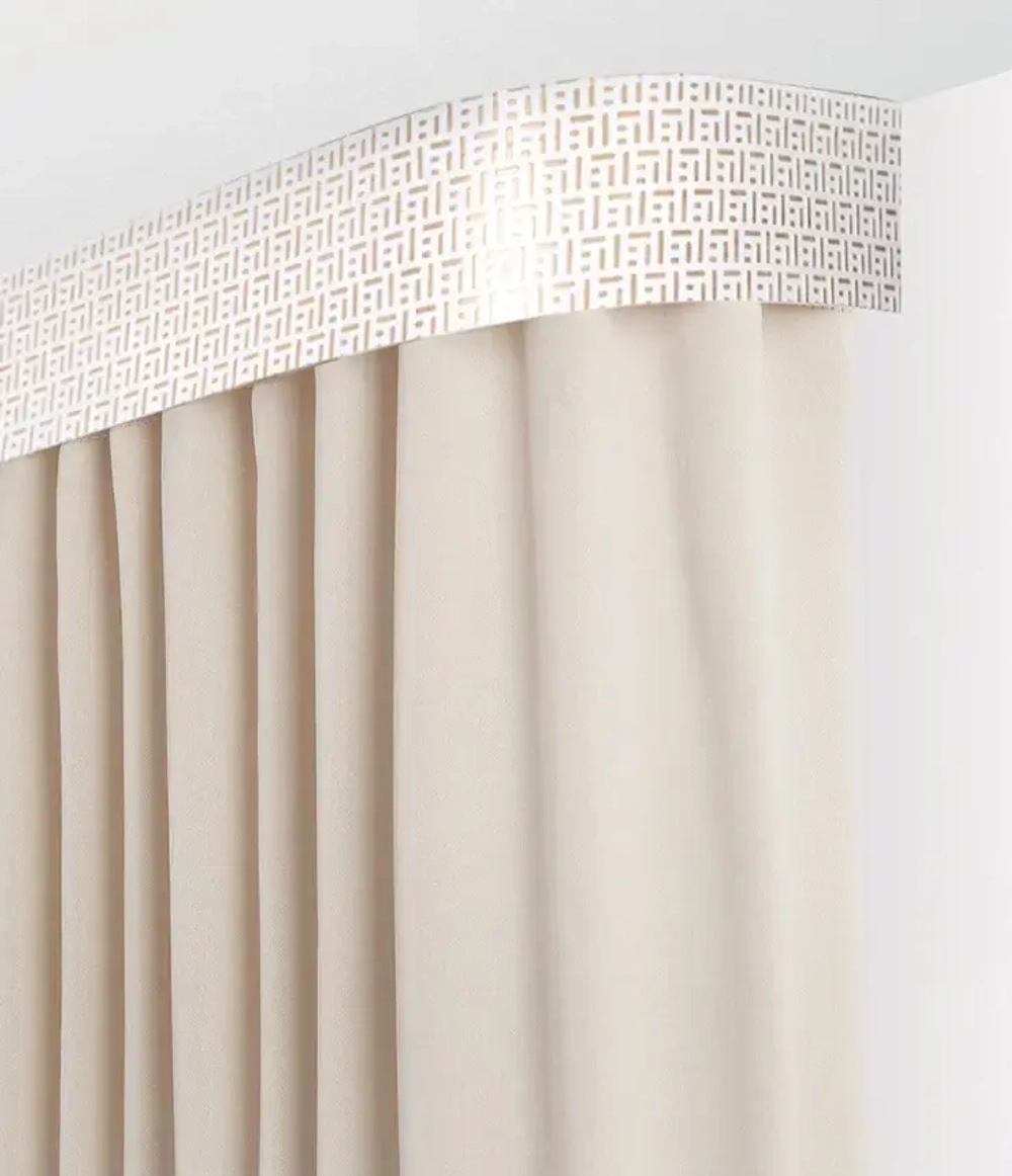 Пластиковый карниз с тиснением Legrand 2-х рядный Твил 2000 мм