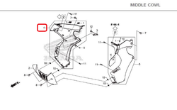 64310-KZZ-305ZB (64300-KZZ-M20ZA  no labels). COWL ASSY., R. MIDDLE
