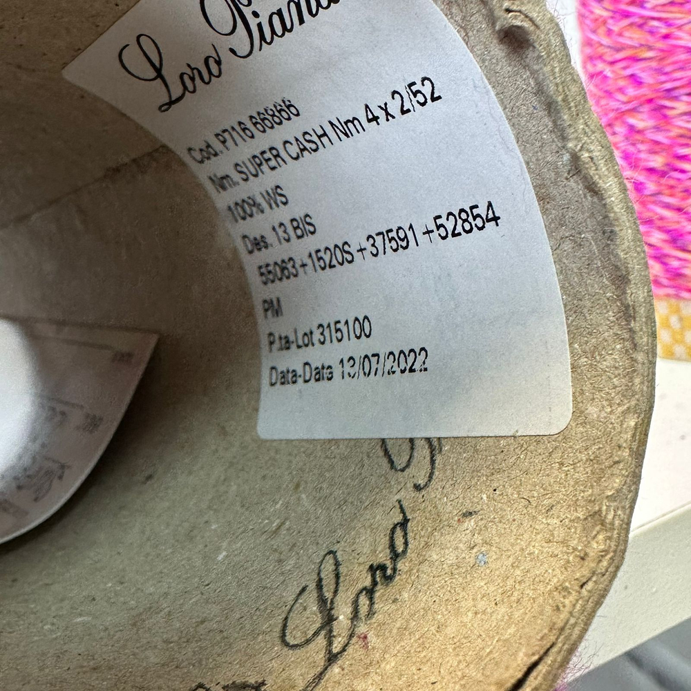 SUPER CASH - Loro Piana; 100% кашемир; 650м/100гр; col.1520S+55063+37591+52854PM; цвет: мультиколор фуксия