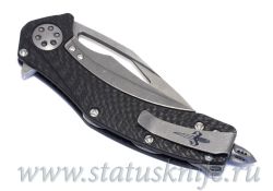 Нож Marfione Custom Matrix Apocalyptic Stonewash M390 CFфотография - 9