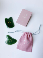 Массажер гуаша из нефрита сердечко