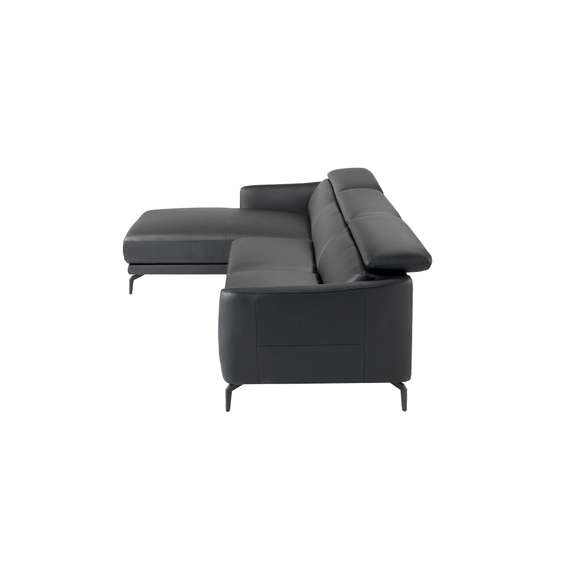 Диван угловой Angel Cerda 5359-L, черная кожа