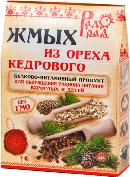 Жмых из кедрового ореха Радоград, 200 г