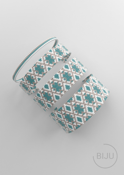 Схема PEYOTE, Схема браслета мозаичное плетение, узор из Miyuki Delica 11/0, файл PDF, №130