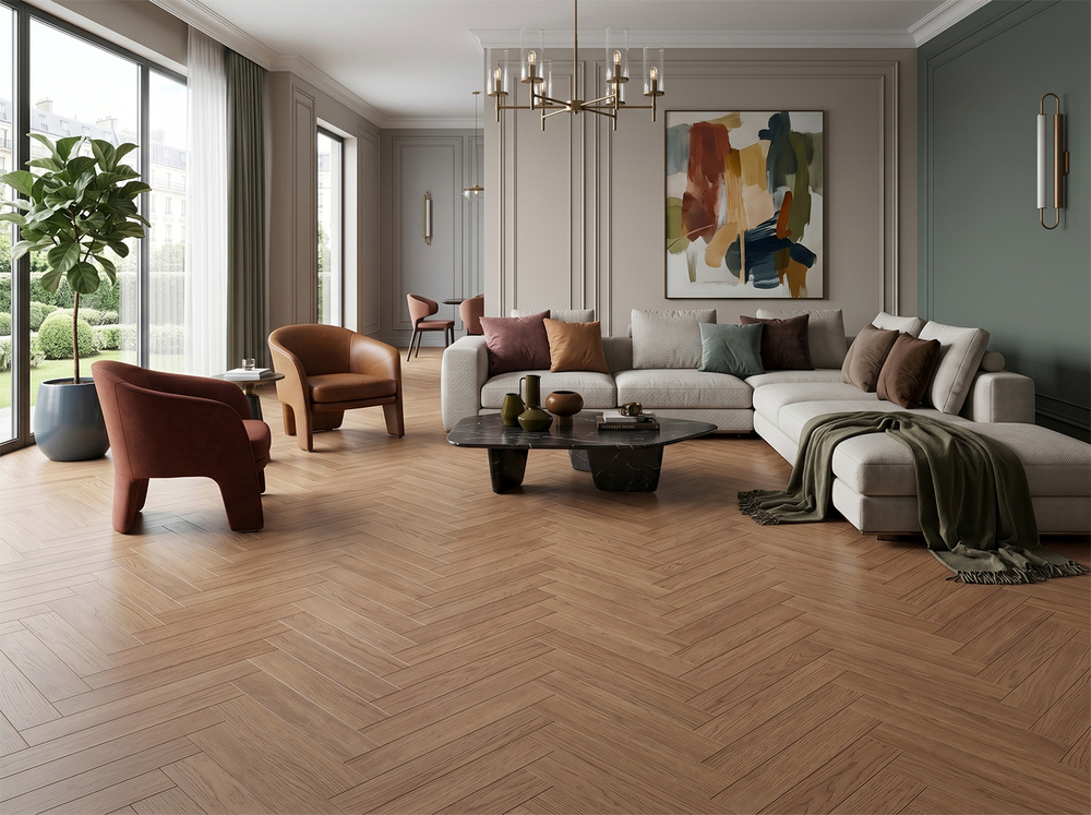 HDF Ламинат FLOORFORT Дуб Карнеги 24004-5 НС