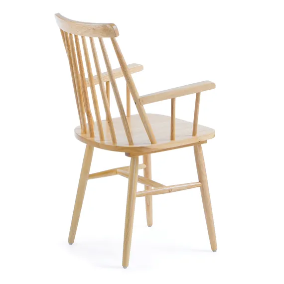 Стул с подлокотниками Kristie натуральное дерево | La Forma | Купить в Hallberg.ru