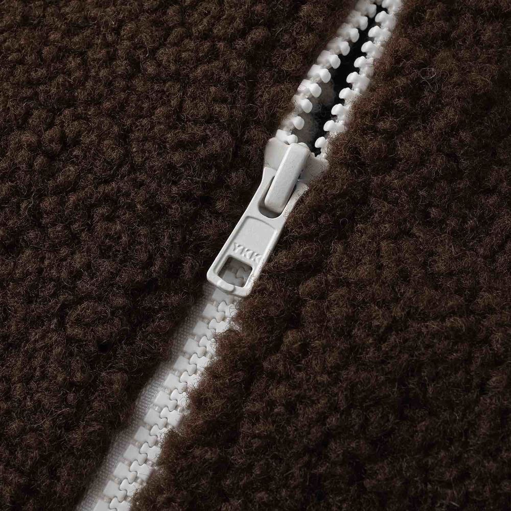 Куртка Ymkashix Furry Big Logo HTF белая/коричневая