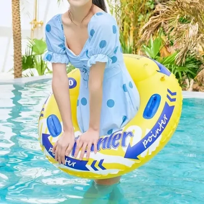 Круг надувной для плавания с ручками 90 см Сёрфер, SR-78