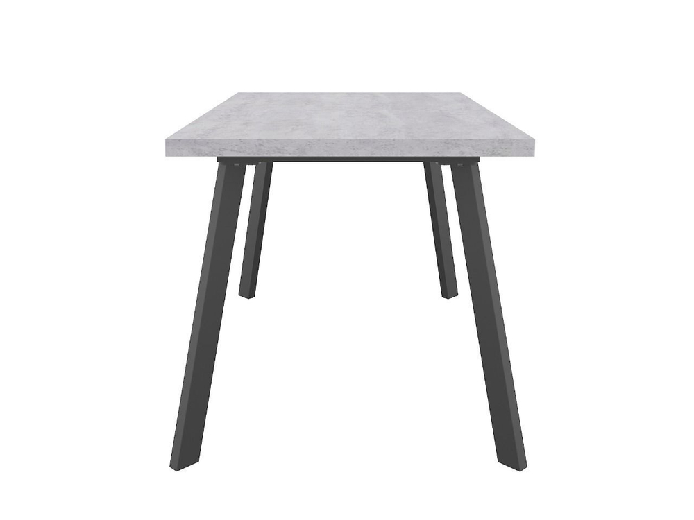 Стол кухонный обеденный раздвижной Дуб Табачный/Чёрный, МИЛАН, 138х80х75,5 см