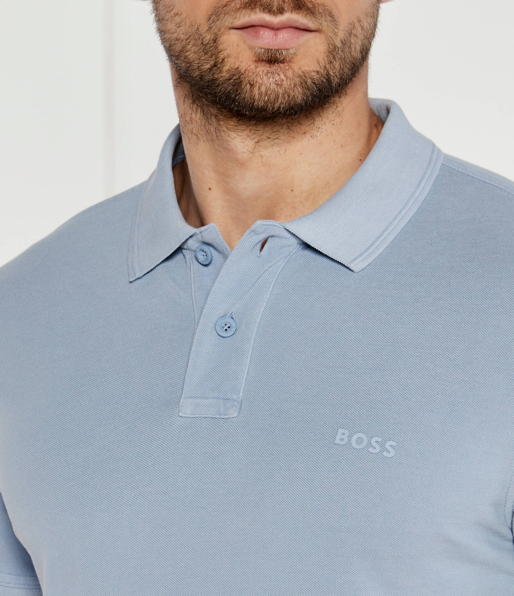 Поло Prime BOSS ORANGE - голубой(50507813)