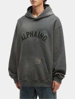 Толстовка мужская ALPHA INDUSTRIES UNFRM WASHED ALPHA IND HOODIE